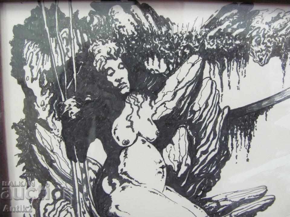 Delivery of Old Original Painting Abstraction Delivery of Old Original Painting Abstraction