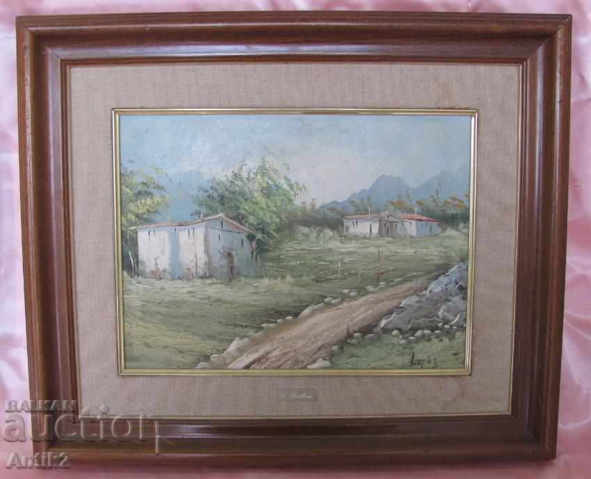 Old Original Oil Painting Signed