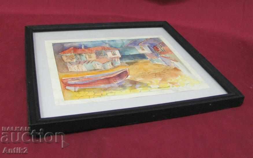90s Original Watercolor and ink painting - 7 90s Original Watercolor and ink painting - 7