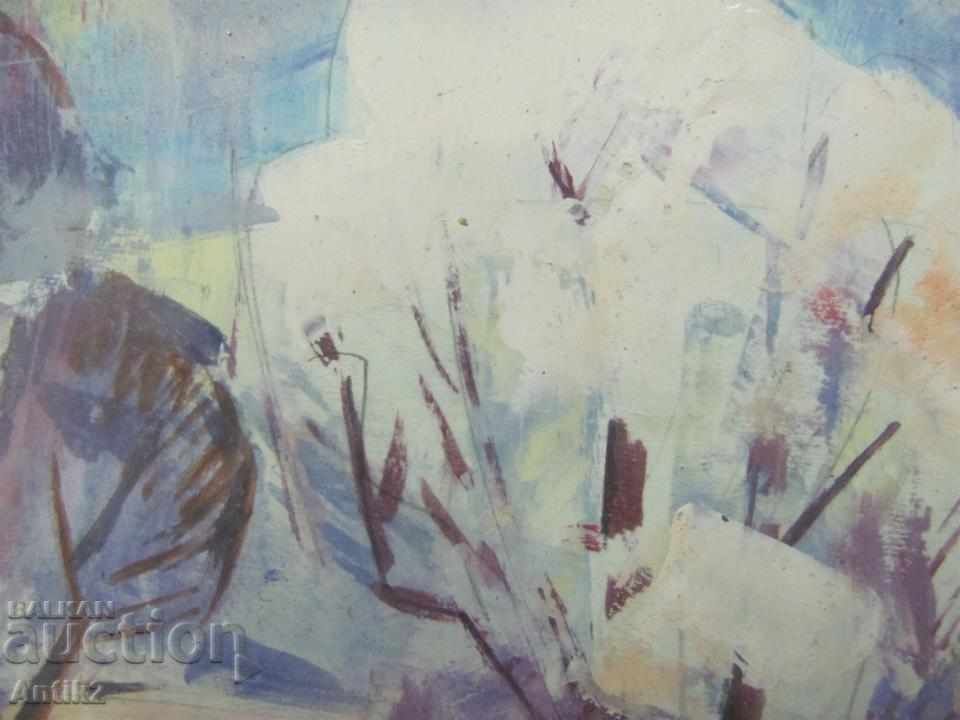 90s Original Watercolor Painting by A.Lusianin - 5