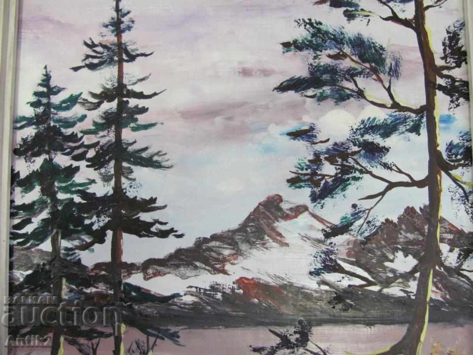 Delivery of 80s Original Oil Painting by J. Stoichevski Delivery of 80s Original Oil Painting by J. Stoichevski