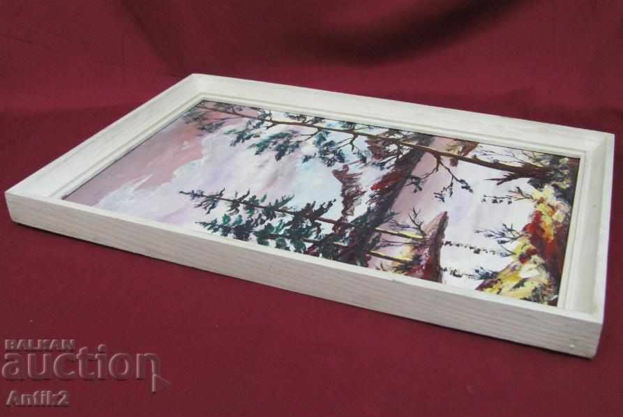 80s Original Oil Painting by J. Stoichevski - 5 80s Original Oil Painting by J. Stoichevski - 5