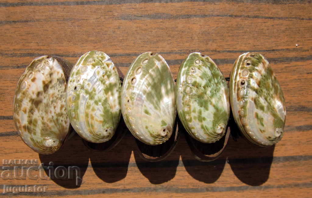 old mother of pearl bracelet made of natural mother-of-pearl - 5