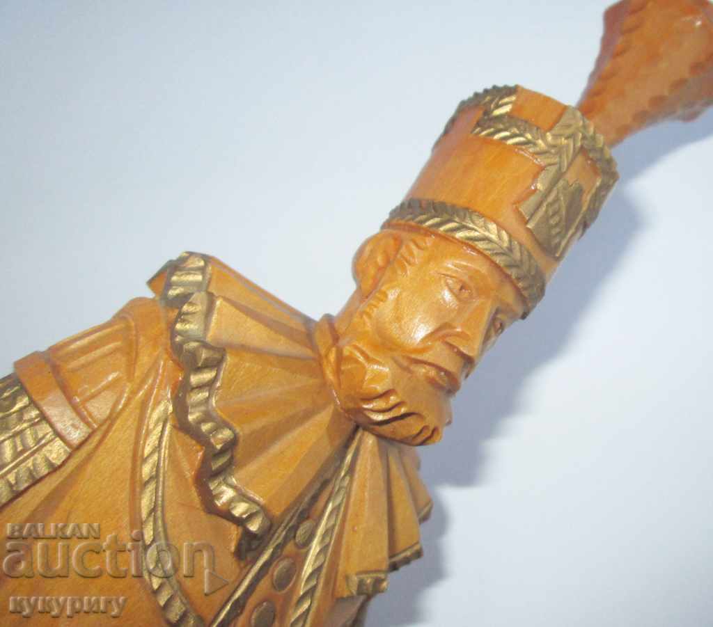 Old statuette wooden figure carving military Germany - 5 Old statuette wooden figure carving military Germany - 5