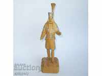 Old carved statuette wooden figure carving Germany
