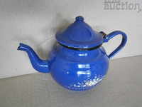 SMALL enameled kettle 60s