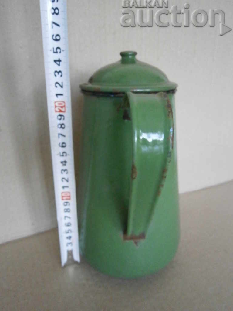 Delivery of early social enamel jug 50s Delivery of early social enamel jug 50s