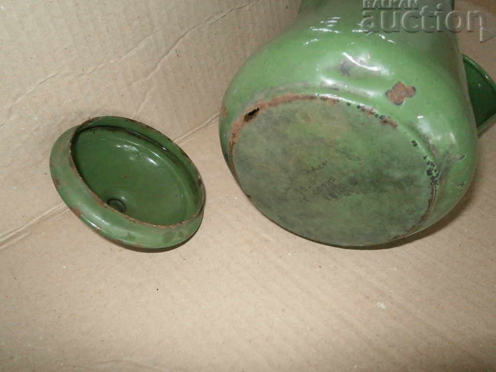 early social enamel jug 50s - 6 early social enamel jug 50s - 6