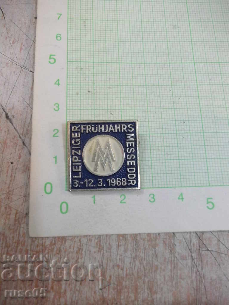 Badge "LEIPZIGER FRÜHJAHRS MESSE DDR 3.-12.3.1968"