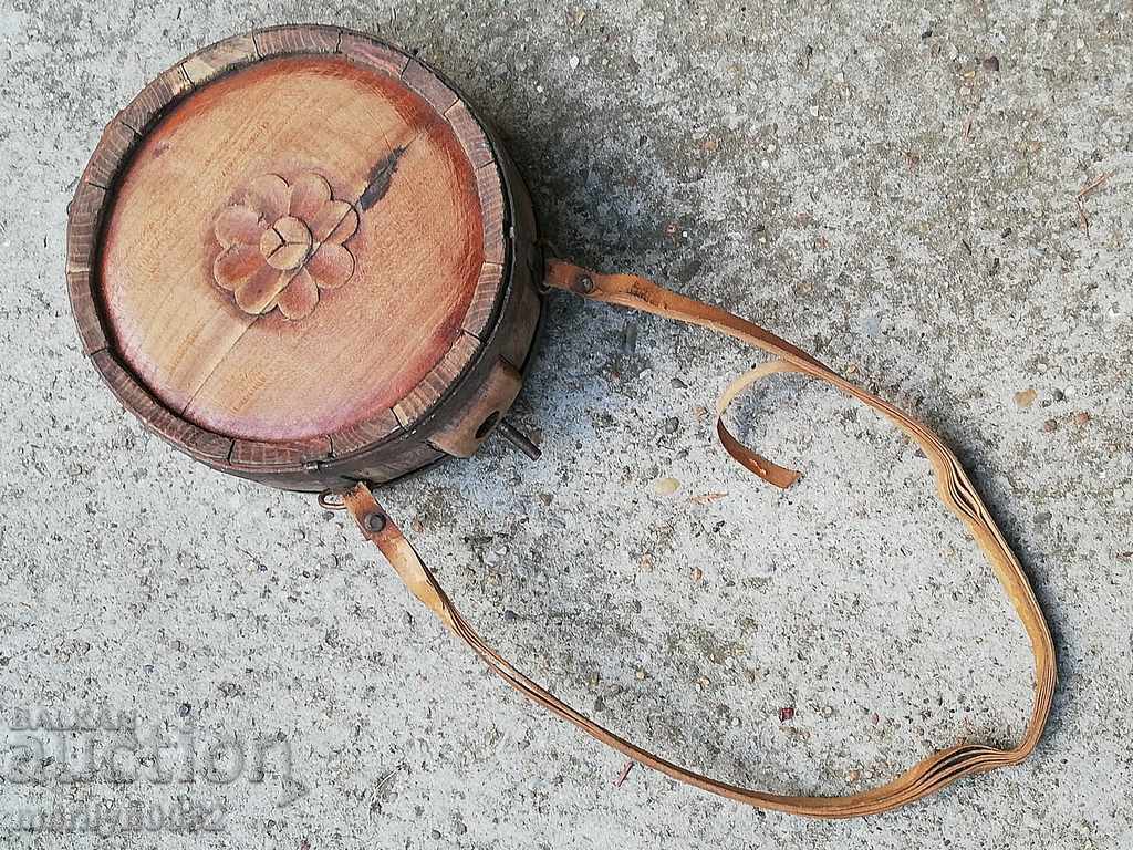 Bucket cal vechi, vas de lemn, butoi, lemn, pavuri - 6