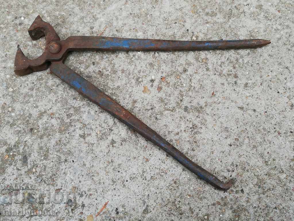 Old forging pliers, wrought iron, a keradene tool with price 43.00 BGN | € 21.99