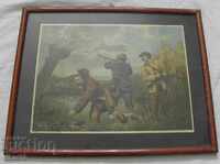 стара малка картина -литография