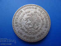 V (32) Mexic 1 Peso 1961 Monedă mare Argint