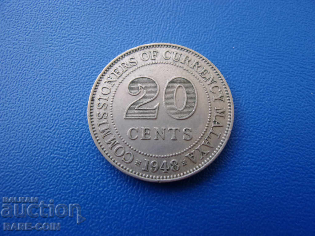 V (60) Small 20 Cent 1948