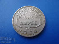 V (61) British Seychelles 1 Rupee 1954