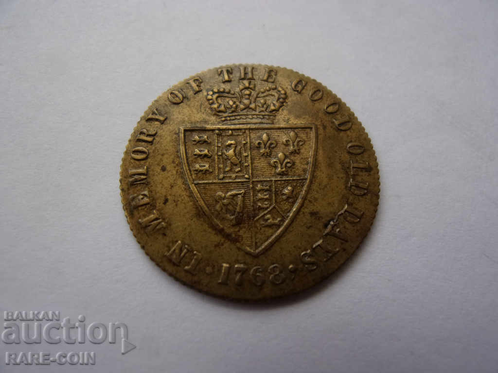 V (96) Ηνωμένο Βασίλειο ½ Penny 1768