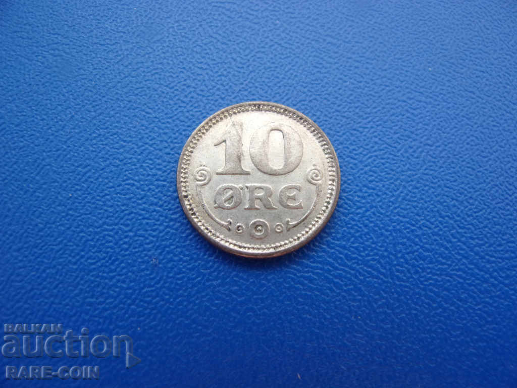 V (138) Denmark 10 Ore 1918 with price € 5.11 | 9.99 BGN