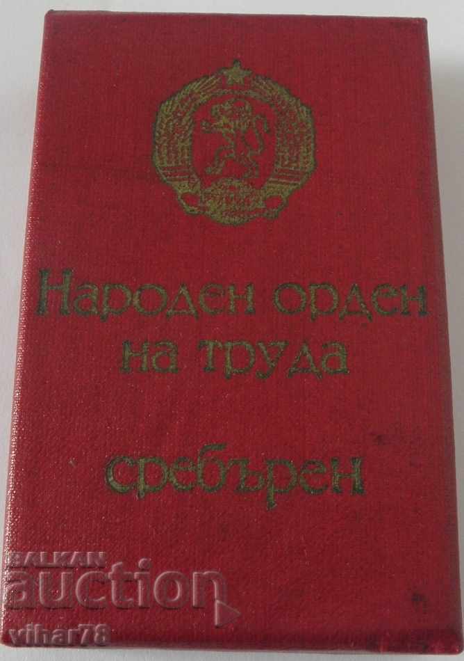 PEOPLE'S ORDER OF LABOR - SILVER WITH BOX AND BOOK - 6 PEOPLE'S ORDER OF LABOR - SILVER WITH BOX AND BOOK - 6