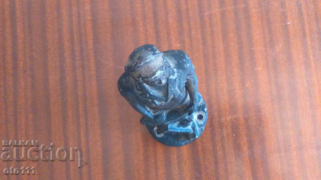 OLD METAL FIGURE, blacksmith's statue - 5