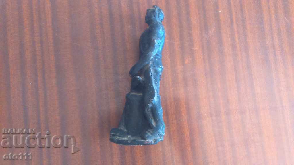 OLD METAL FIGURE, blacksmith's statue - 7