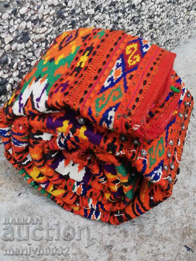 Δημοπρασία Χειροποίητη υφαντή ζώνη με κέντημα σίρμα, πολύχρωμη, τέλη 19ου αιώνα, παραδοσιακή φορεσιά Δημοπρασία Χειροποίητη υφαντή ζώνη με κέντημα σίρμα, πολύχρωμη, τέλη 19ου αιώνα, παραδοσιακή φορεσιά