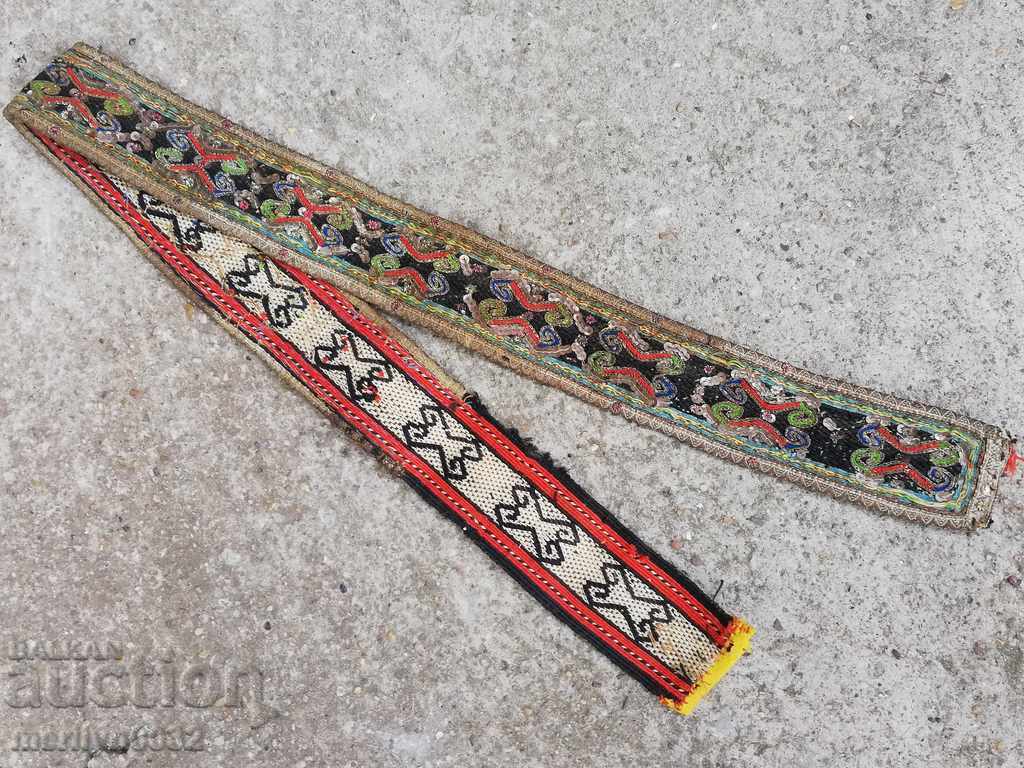 Old hand-woven belt with gold thread from the end of the 19th century, traditional costume with price 285.00 BGN | € 145.72