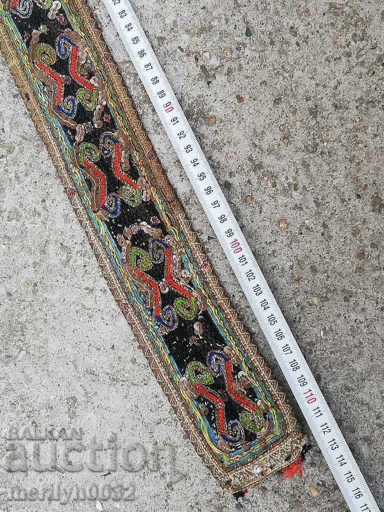 Delivery of Old hand-woven belt with gold thread from the end of the 19th century, traditional costume