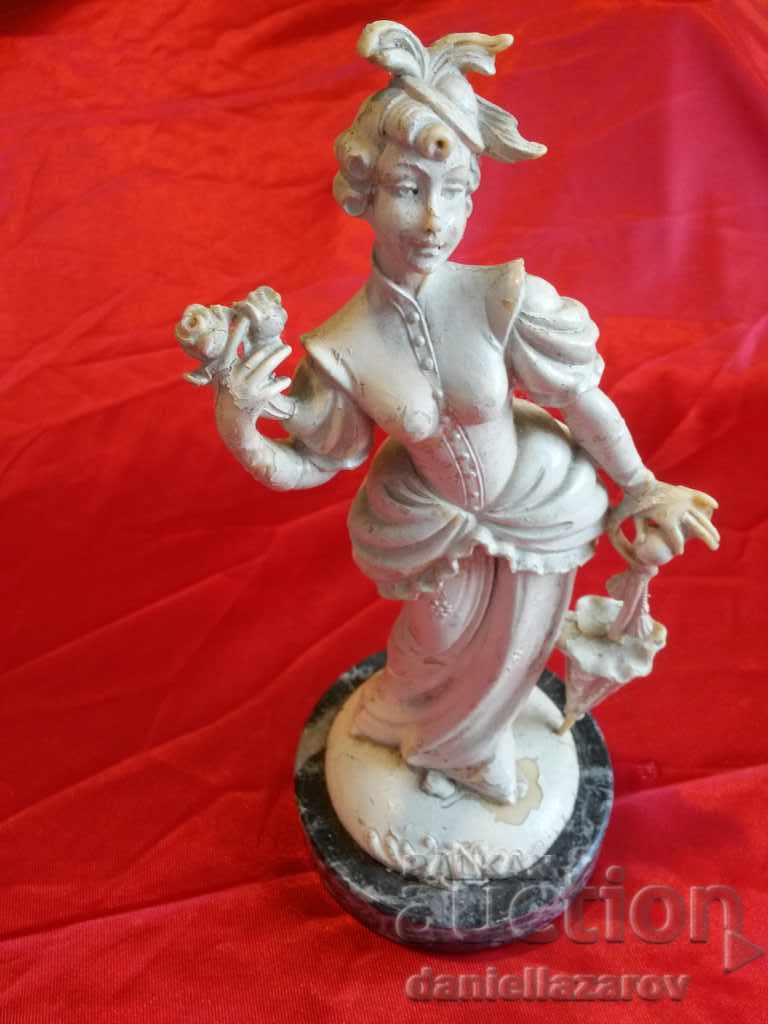 Ancient Italian Figurine "Lady with Umbrella" with price 45.00 BGN | € 23.01 Ancient Italian Figurine "Lady with Umbrella" with price 45.00 BGN | € 23.01