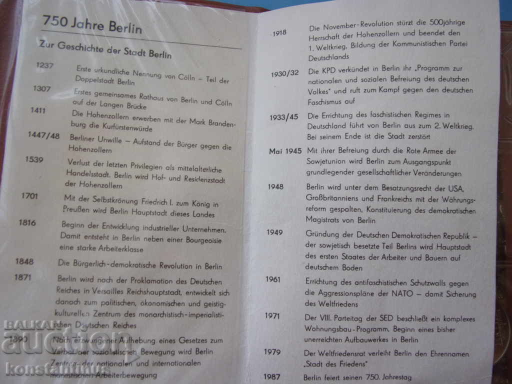 GDR 2x2 Set 5 mărci Berlin 1987 UNC Rare cu preț € 38.35 | 75.01 BGN