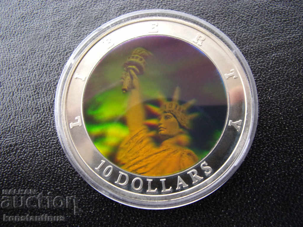 Liberia $ 10 with Hologram 2000 UNC PROOF Rare