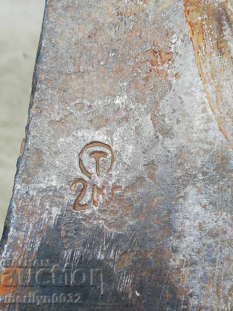 Auction  Old axe with stamp hatchet cleaver small axe without handle