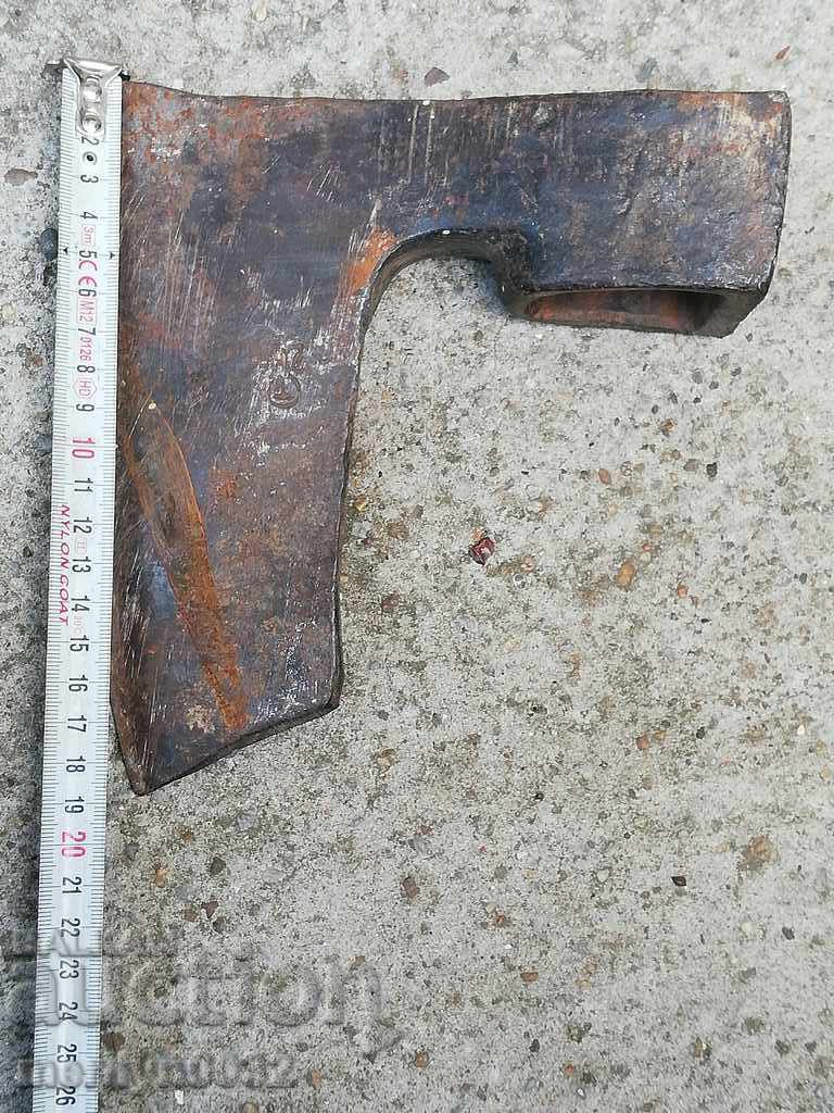 Old axe with stamp hatchet cleaver small axe without handle - 5