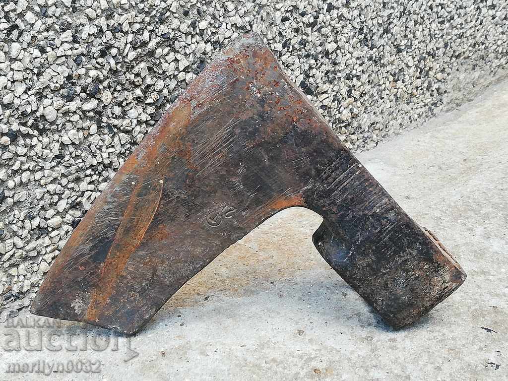 Old axe with stamp hatchet cleaver small axe without handle