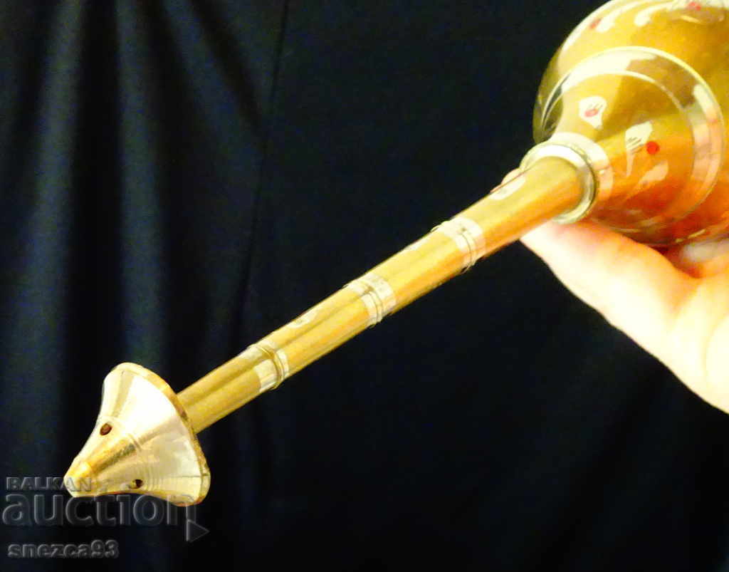 Delivery of Bronze olive pot, censer, unused. Delivery of Bronze olive pot, censer, unused.