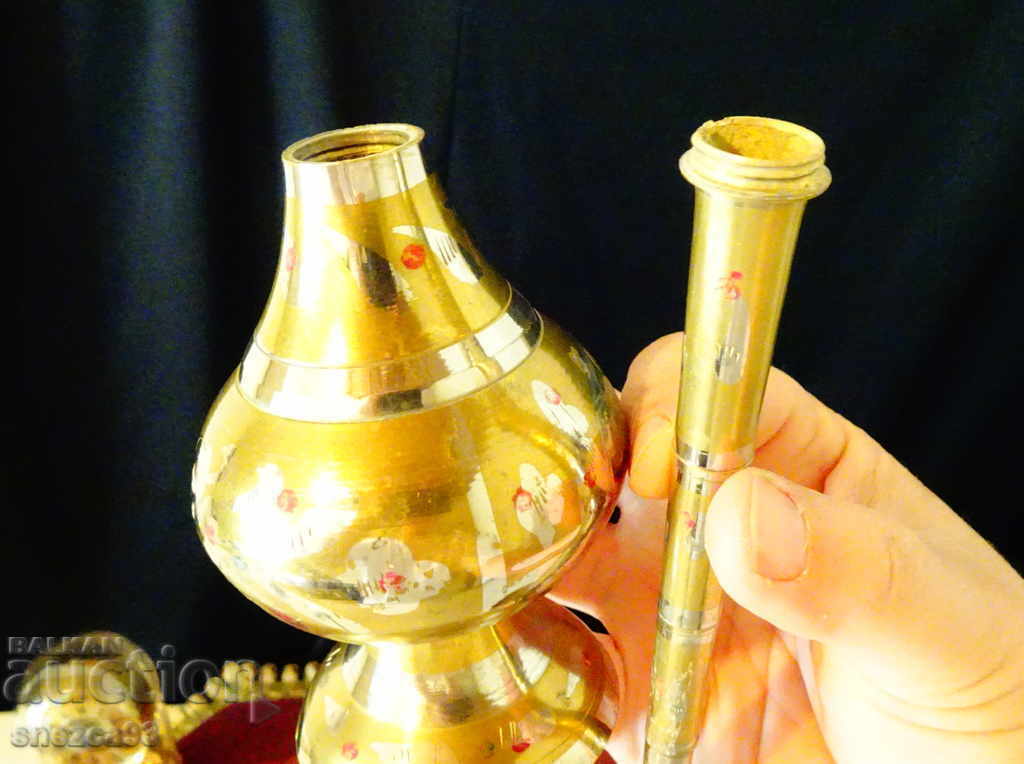 Bronze olive pot, censer, unused. - 5 Bronze olive pot, censer, unused. - 5