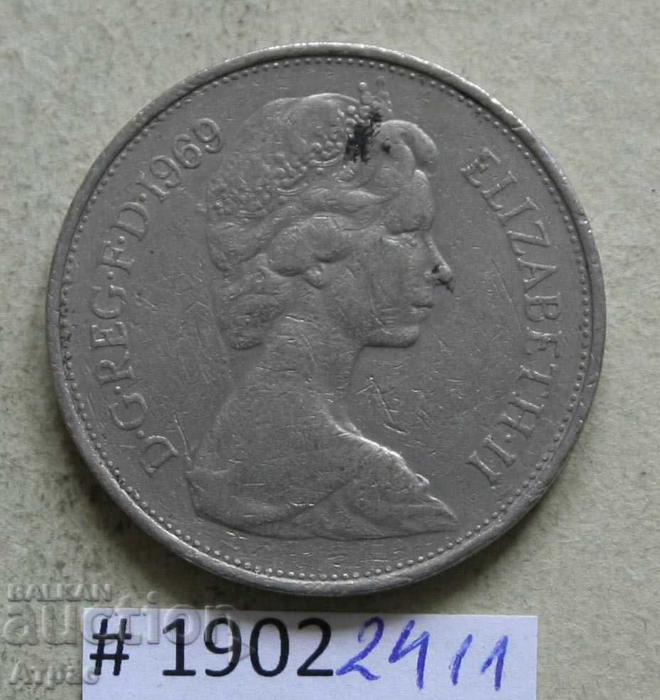 10 pence 1969 Marea Britanie cu preț € 0.26 | 0.51 BGN