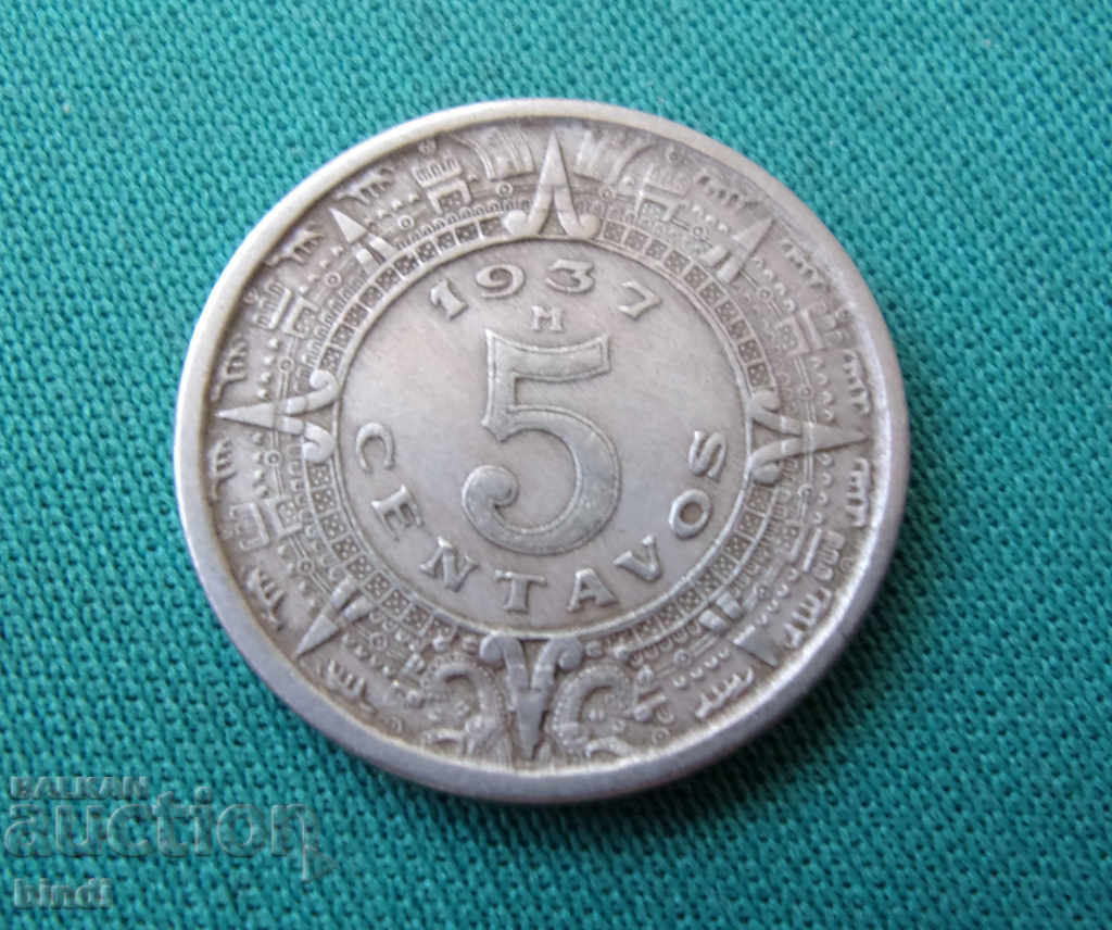 Мексико   5  Центаво  1937 М