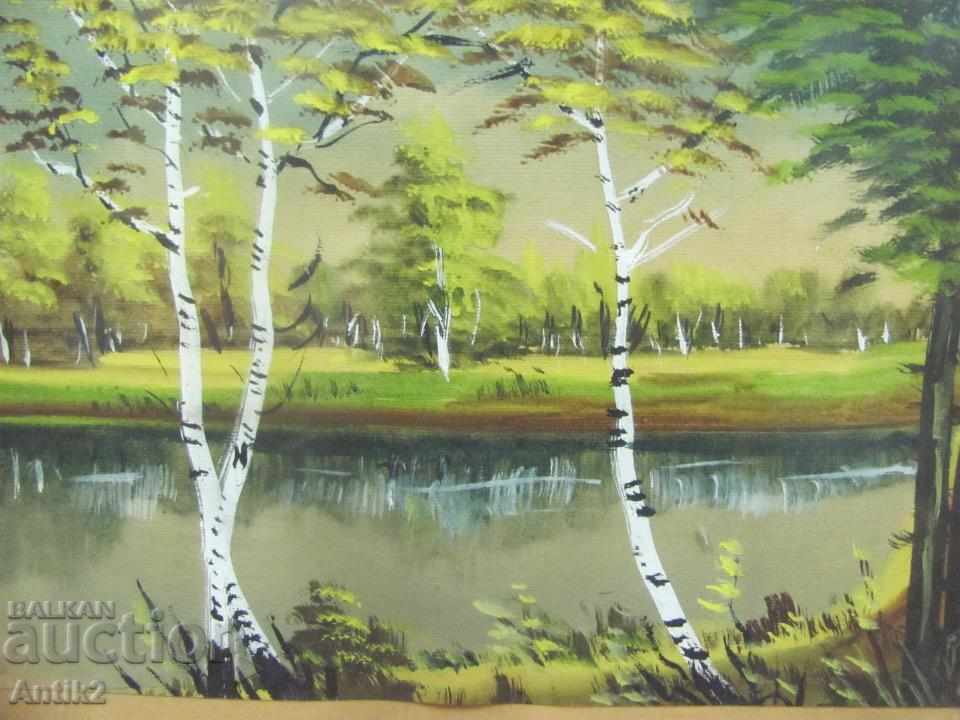 20's Original painting watercolor landscape with price 50.00 BGN | € 25.56