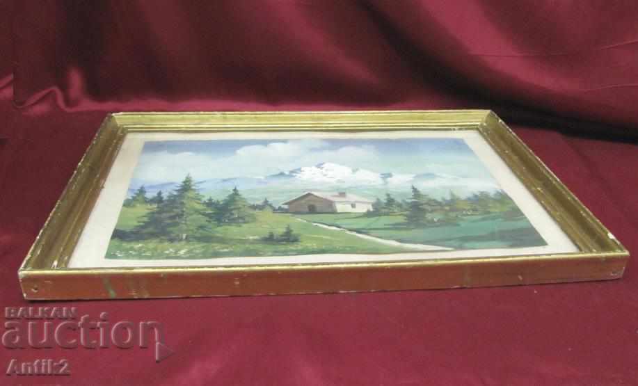 20s Original Watercolor Painting Landscape - 6