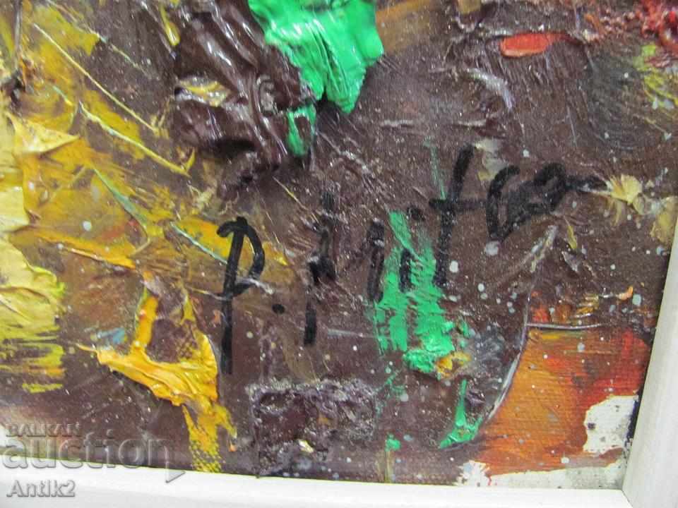 Auction  Old Original Painting Great Pavel Mitkov