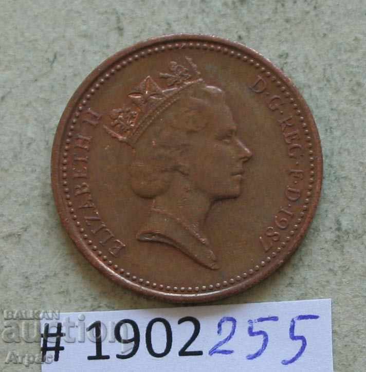 1 banut 1987 Marea Britanie cu preț € 0.26 | 0.51 BGN