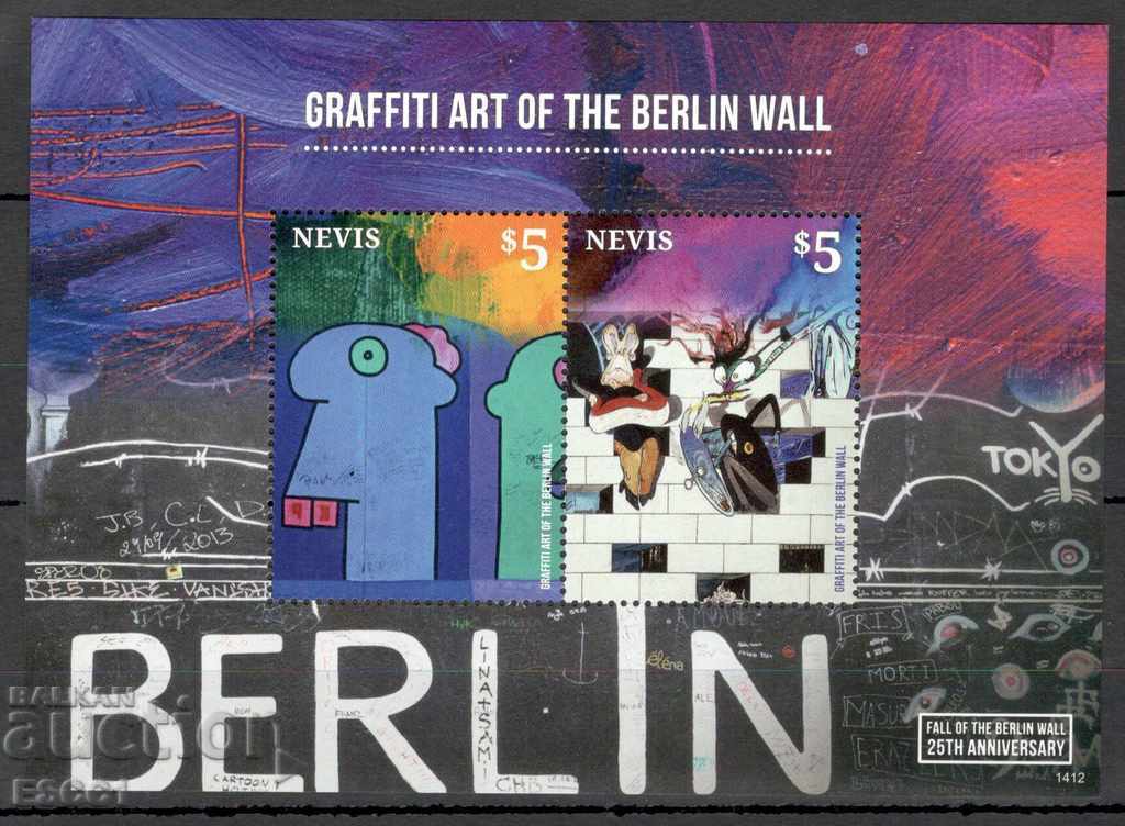Чист блок Графити на Берлинската стена 2014 от Невис