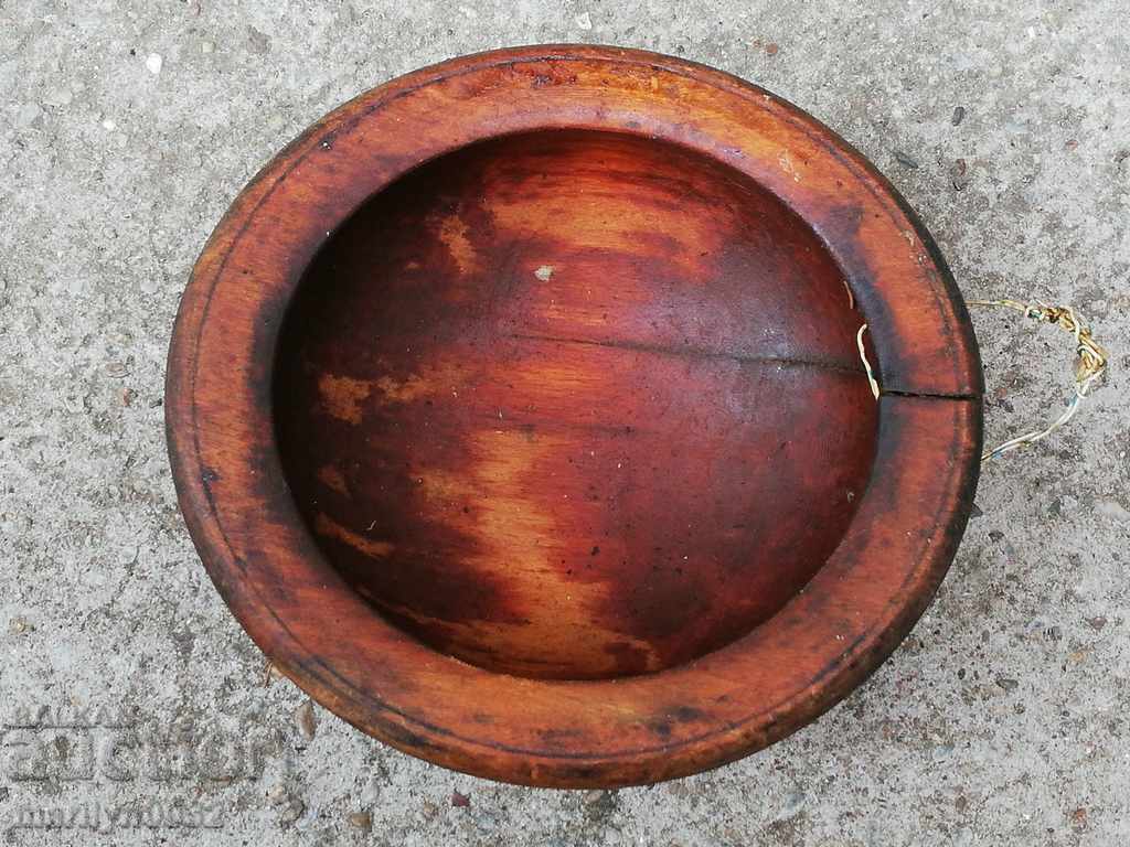 Antique wooden bowl wooden bowl - 6