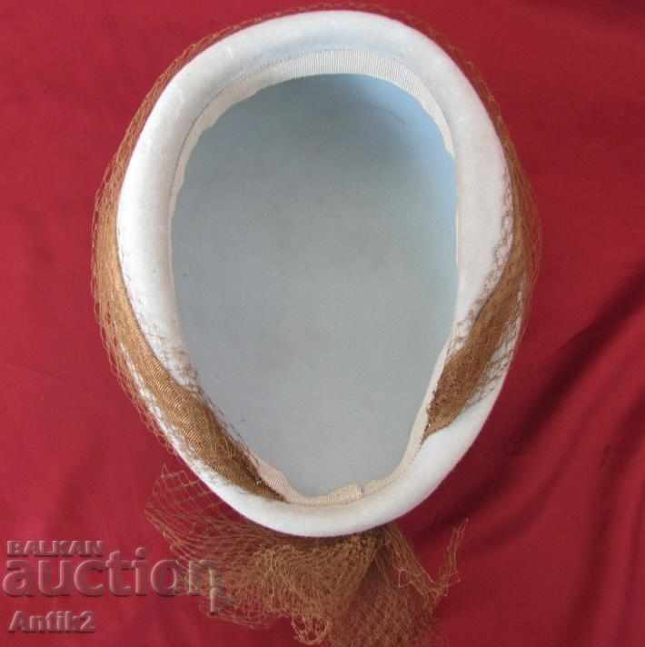 30s Antique Ladies Hat Felt - 7 30s Antique Ladies Hat Felt - 7