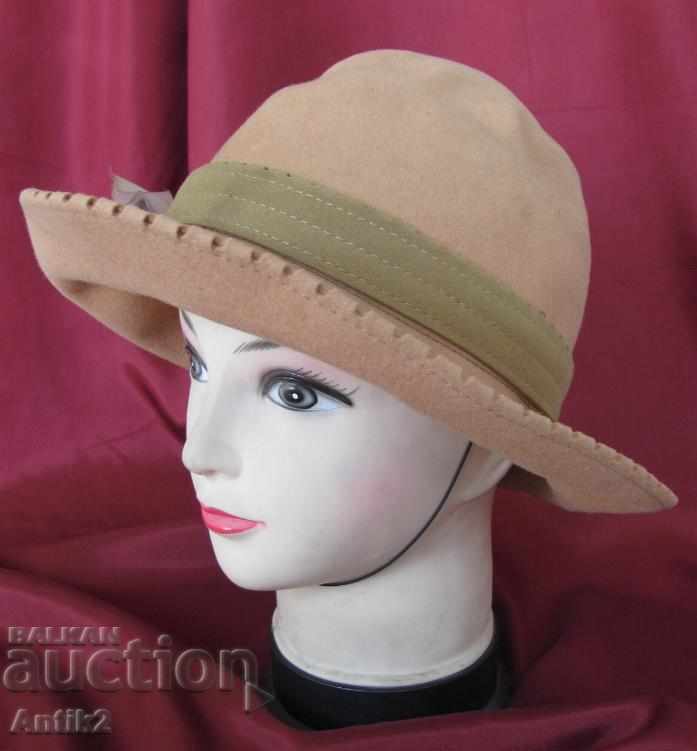 Auction 30s Antique Ladies Hat Felt Auction 30s Antique Ladies Hat Felt