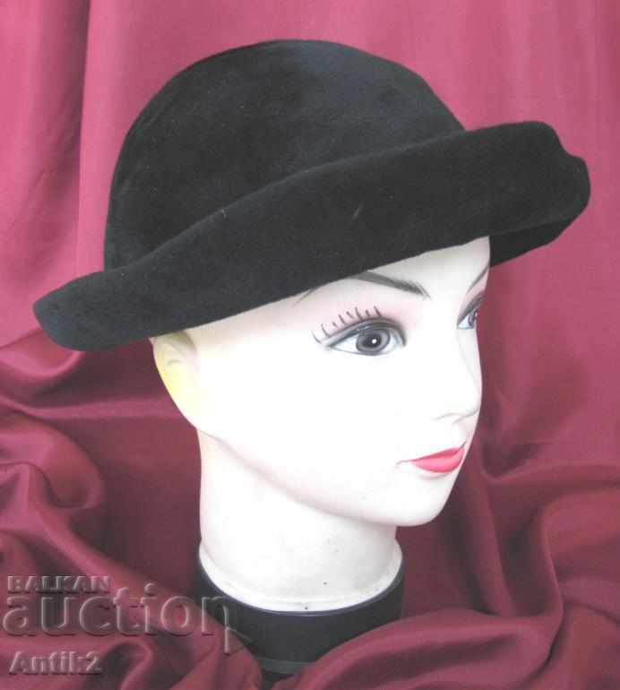 30s Antique Ladies Hat Felt