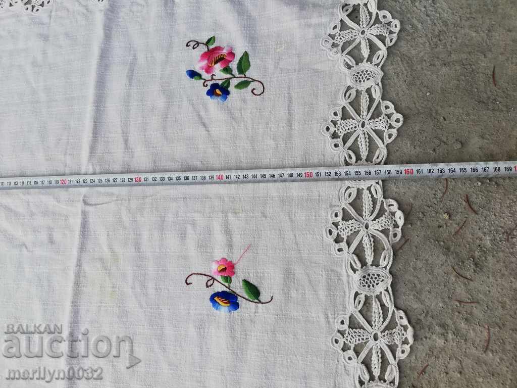 Table cloth with embroidery 160/120 cm mile lace - 5 Table cloth with embroidery 160/120 cm mile lace - 5