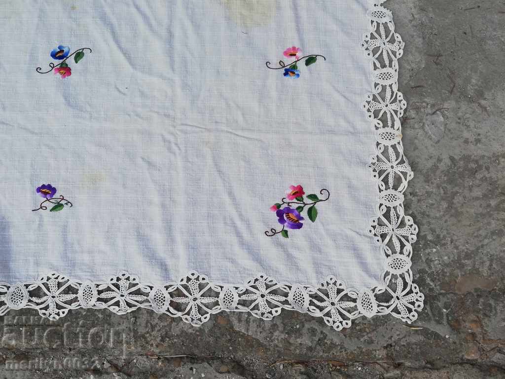 Table cloth with embroidery 160/120 cm mile lace - 6 Table cloth with embroidery 160/120 cm mile lace - 6