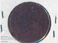 Немски железен жетон 25 пфенига 1918 година