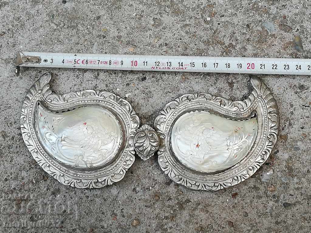 Renaissance silver pafts with mother-of-pearl, pafta, silver - 6 Renaissance silver pafts with mother-of-pearl, pafta, silver - 6